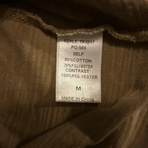 Gigio brown long sleeve top size M - Picture 5 of 5